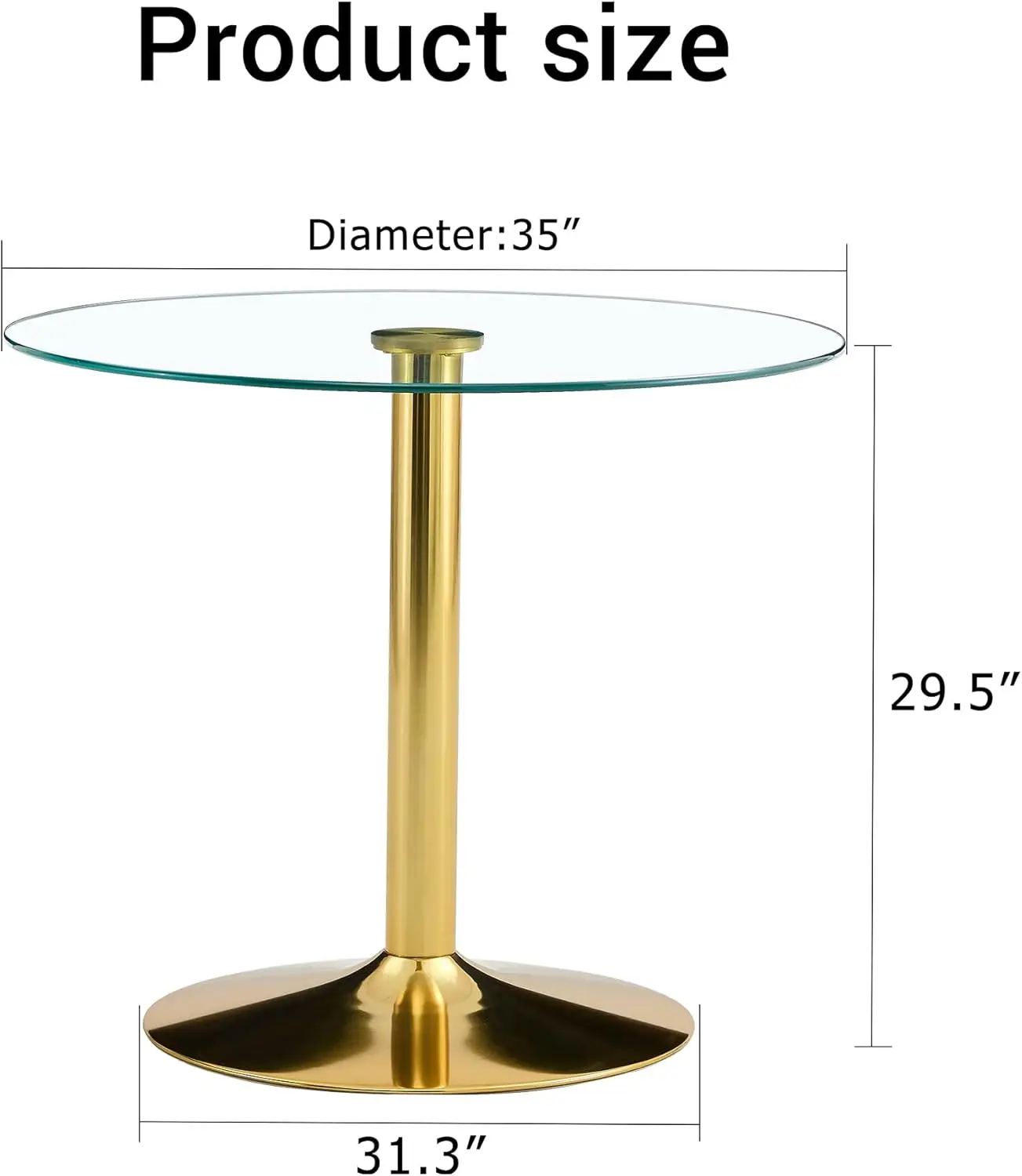 Round Glass Dining Table 35