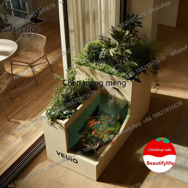 

L178 Desktop fish tank glass ecological tank indoor versatile design fish tank