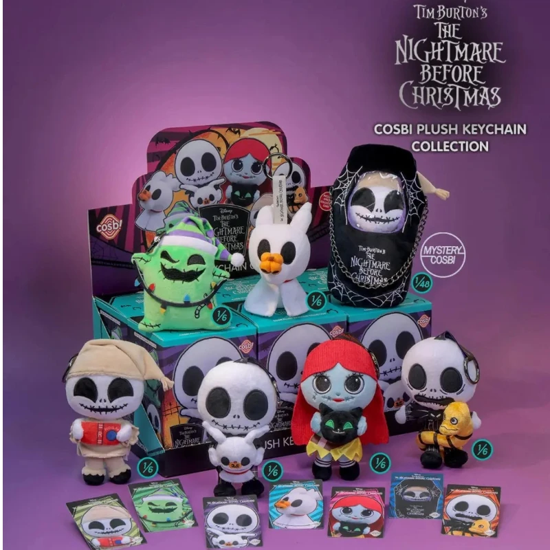 

Аутентичная серия «Кошмар перед Рождеством» слепая коробка Cosbi брелок Mystery Box коллекция аниме фигурка подарок на Хэллоуин