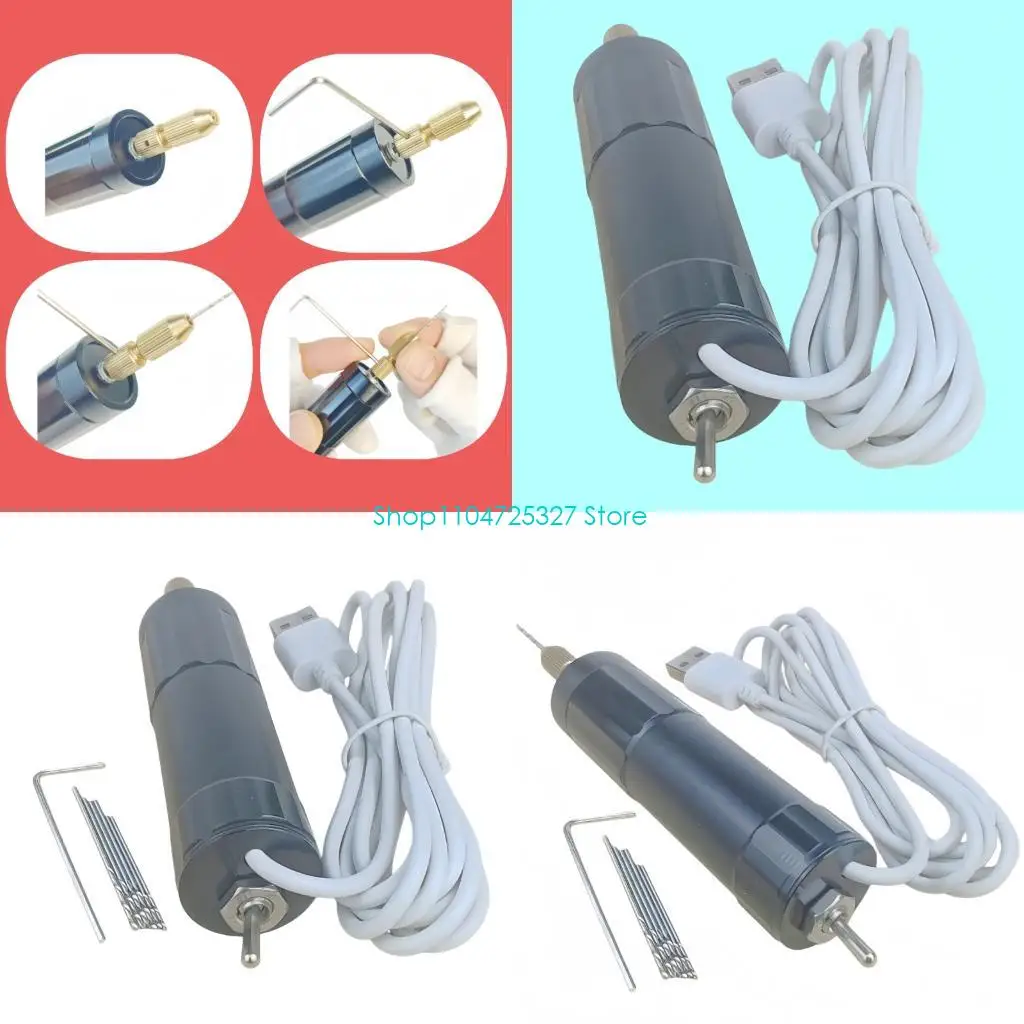 

D8KF Detailed Craft Drill With 6 Piercing Bits For Precise Hole Drilling In Resin