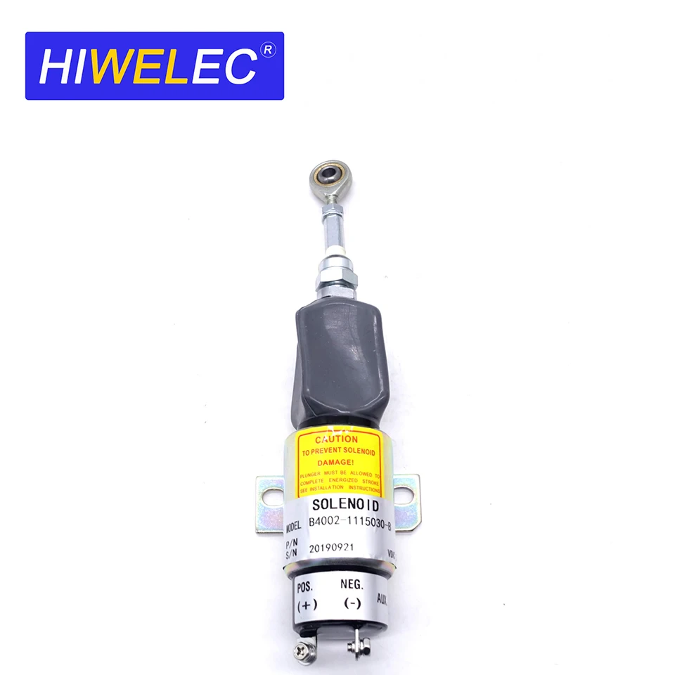 B4002-1115030-B Shutoff  Solenoid 12V 24V for Komatsu Engine Generator PC60-7 PC120-7 PC200-7