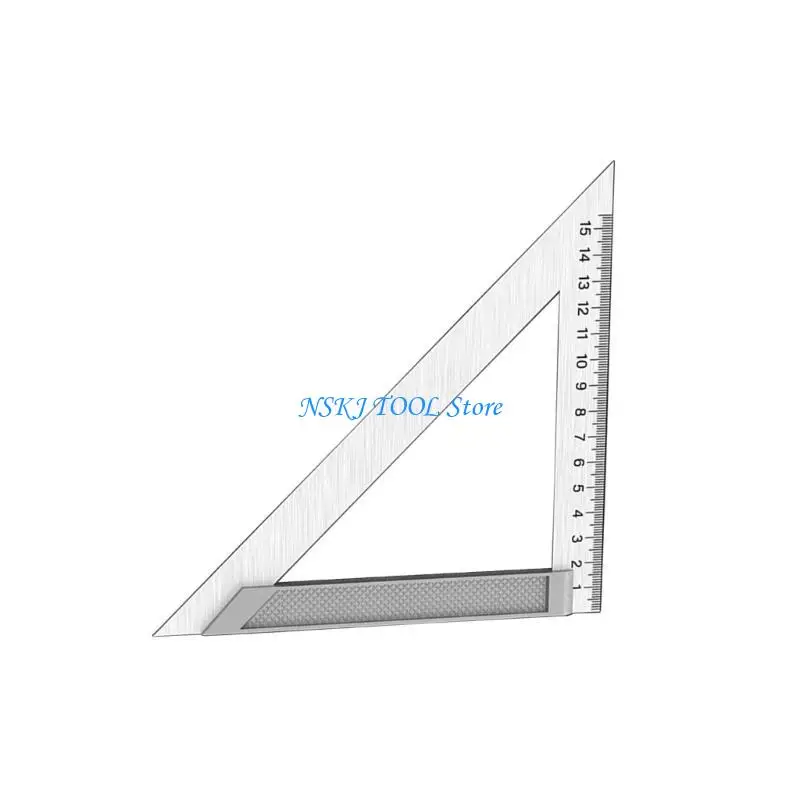 

L8RC Stainless Steel Triangles Ruler 150mm/200mm/300mm Measuring Tool Protractors