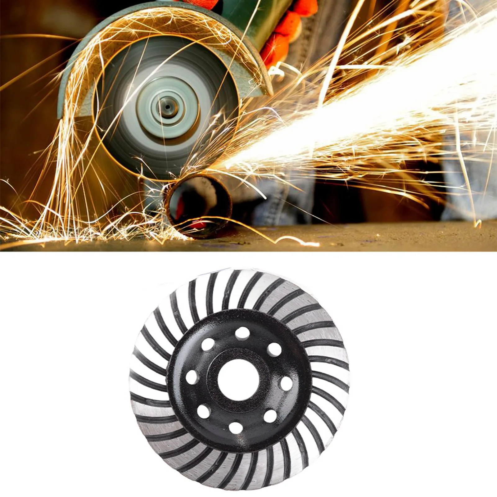 

Отрезной/шлифовальный круг сегментный 100/115 мм для бетона и мрамора, чашечный диск для бетона, шлифовальный круг