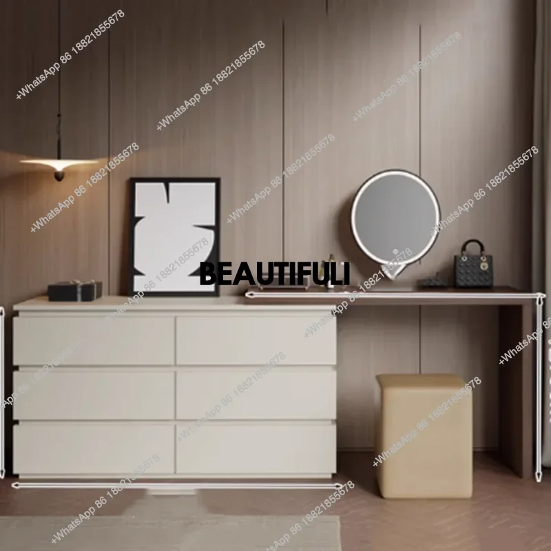 

Stool Mirror Vanity Tables Lights Makeup Adult Drawer Girl Vanity Tables Bedroom Seating Luxury Coiffeuse De Chambre Furniture