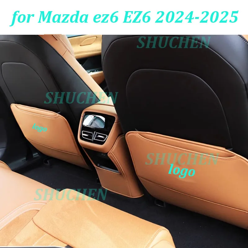 

Противоударная накладка на автомобильное сиденье для Mazda ez6 EZ6 2024-2025, защита спинки сиденья, грязезащитный кожаный чехол, аксессуары для интерьера