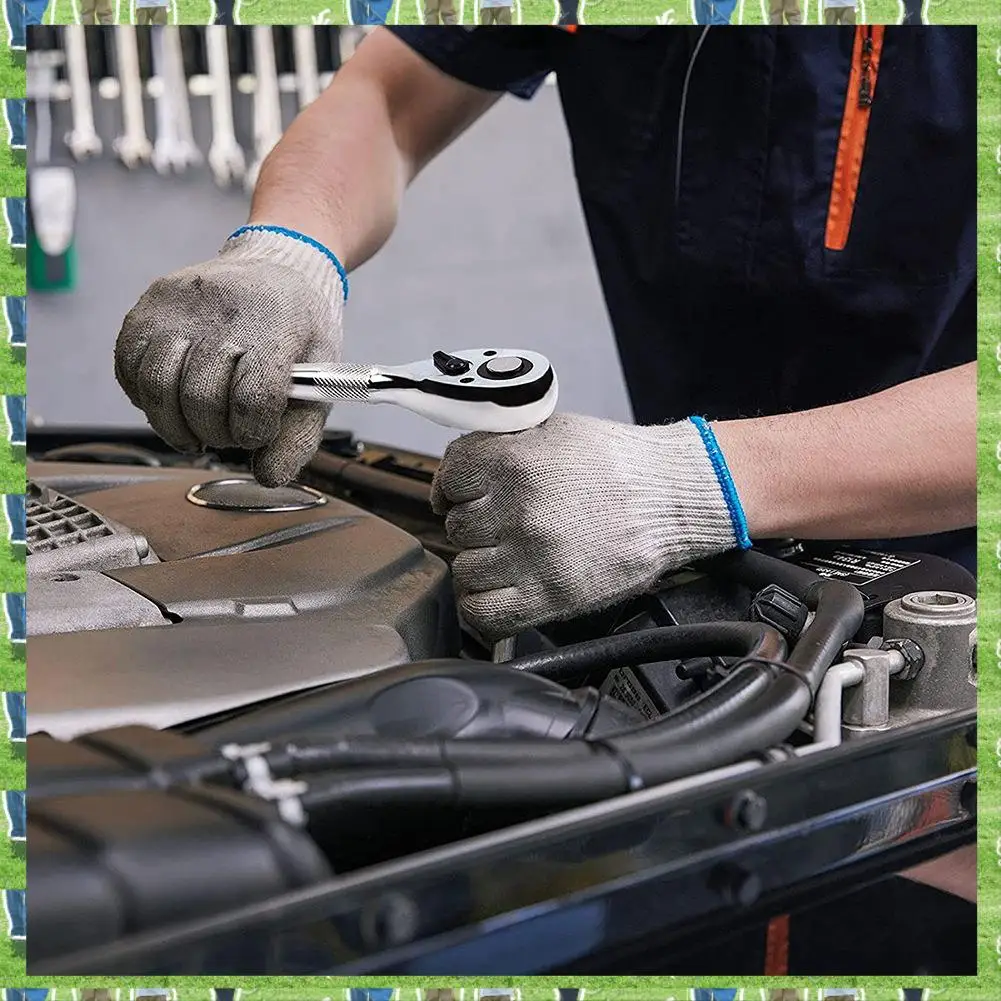 

FTS 1/4, 3/8, 1/2 Inch Drive Stubby Ratchet Set 3Pc Mini Ratchet Quick-Release Head 72-Tooth