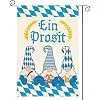 AVOIN colorlife Oktoberfest Ein Prosit Bavarian Garden Flag 12x18 Inch jjp