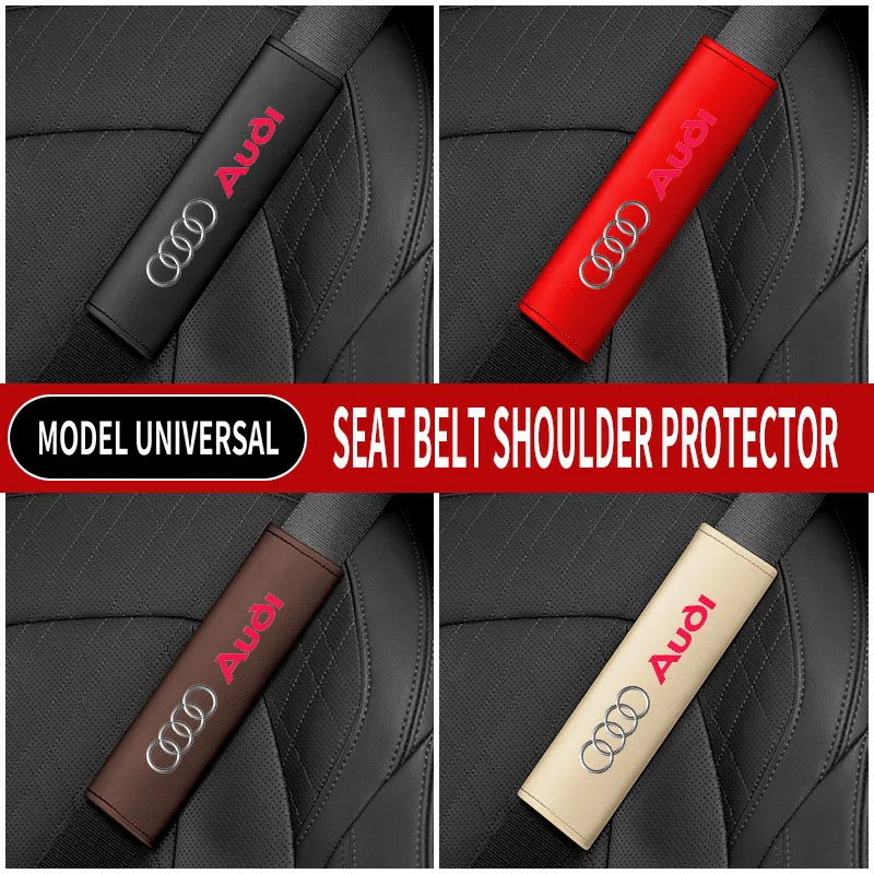 

2pcs Car Seatbelt Shoulder Protector Cover Safety Belt Ornament For Audi A3 Q5 A1 TT R8 Q3 A8 A4 A5 A6 Q6 S3 Q2 Q4 Q7 A7 Q8 S7