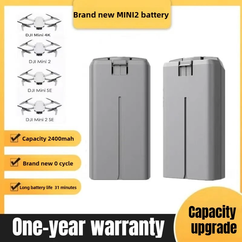 Suitable for DJI DJI Mini2/2SE/SE/4K drone battery large capacity new 0 cycle 2400mAh long battery life, send charger