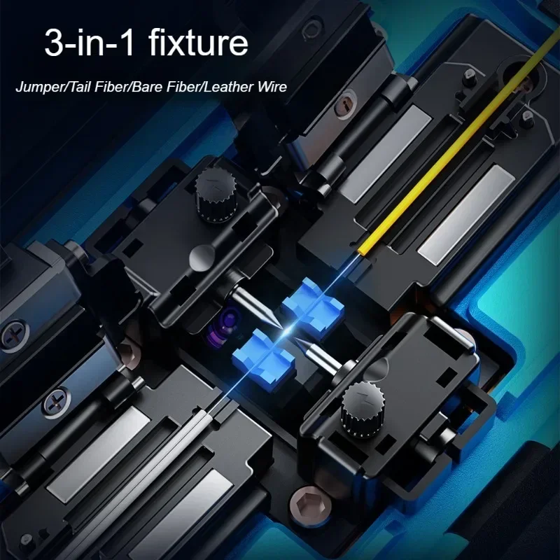 A-87S Fusion Splicing Machine Fusion Fiber Machine Lederen Draad Optische Kabel Staart Vezel Jumper Fusie Splicing 3-In-1 Armatuur