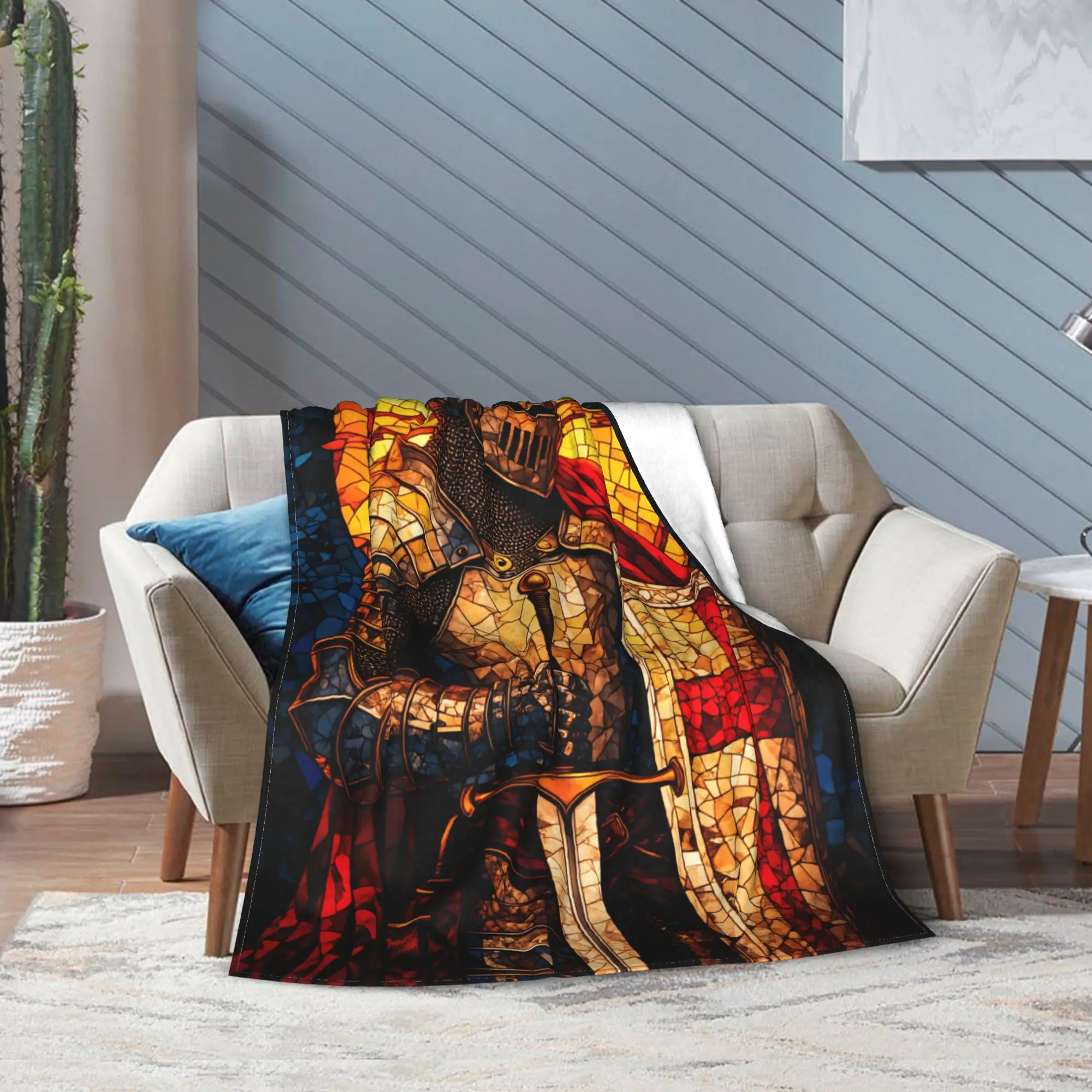 لينة بطانية الاطفال نزهة تمبلار الدم فارس الشرف الصليبية المقدسة رمي بطانية الفانيلا المفرش للمنزل ديكور أريكة غطاء سرير #6