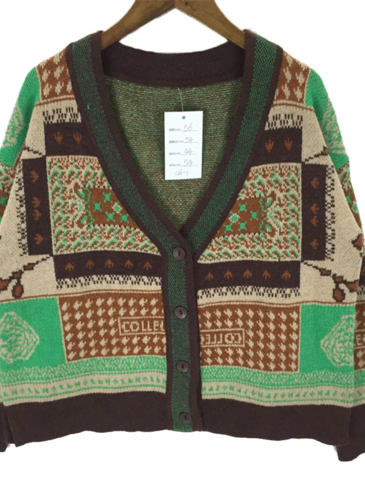 Vintage Oversized Cartoon Embroidered Open Cardigan Sweater Warm Autumn Winter Women's Faion Straight Cut Printed Knitwear: Sweter rozpinany w stylu vintage, oversize, z haftem z motywem kreskówkowym, ciepły, jesienno-zimowy, damski, modny, o prostym kroju, z nadrukiem, dzianinowy.