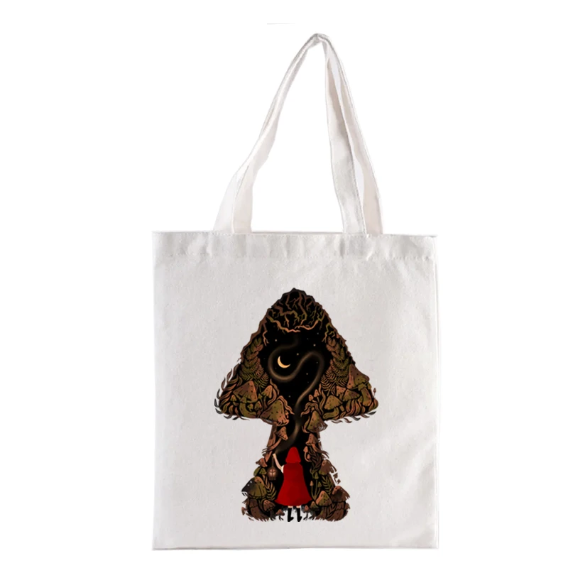 Into Darkness Canvas Tote Bag Bag S Handbags Women's Handbag Funny Harajuku Bags Casual Totes Fashion Shopper Totebag Shopping