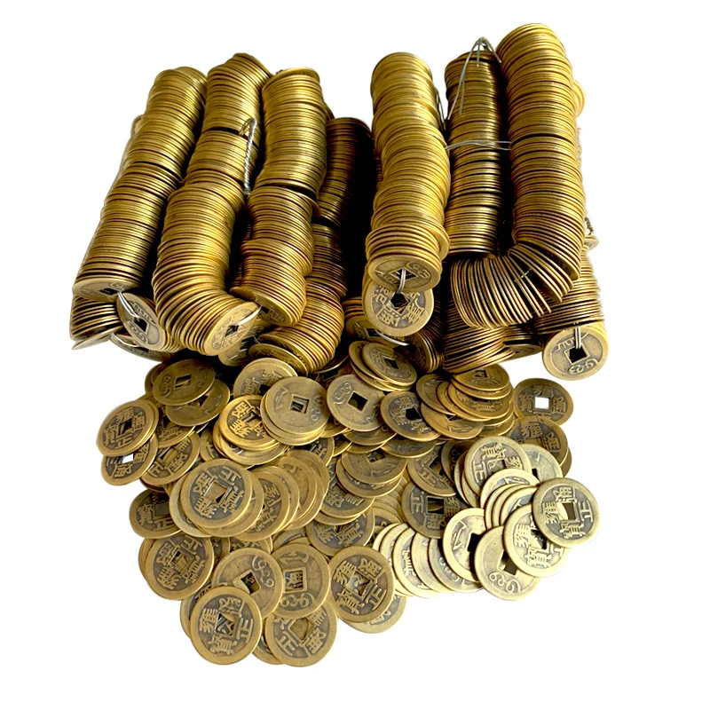 Chinese Feng Shui Lucky Ching, Ancient Coins, Educational Emperors, Antique, Fortune, Money, Party, Copper Craft, Gifts Supplies