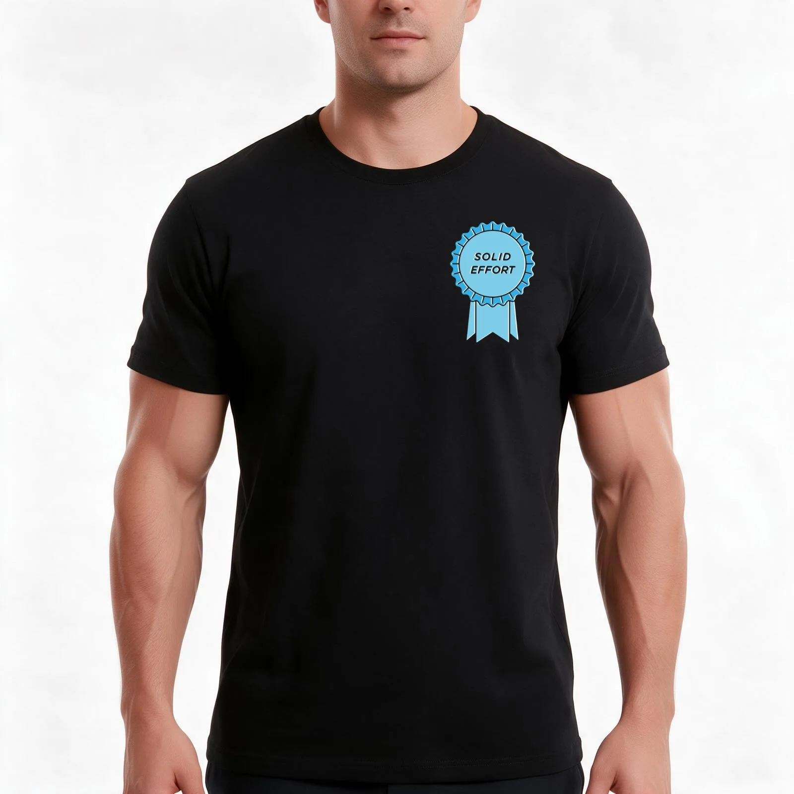 solid effort T-Shirt, Summer Casual Cotton Tee, Oversized Streetwear Tops, Vintage Graphic Print, Loose Fit Short Sleeve