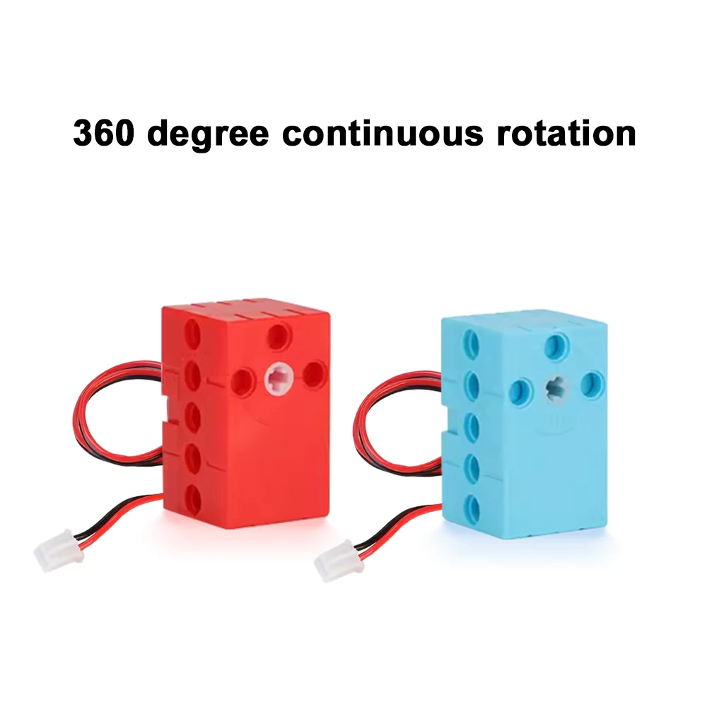 Programmable 2kg 360 Degree Servo&motor Compatible With Lego Building Blocks Projects Suitable Dual Output Shaft Diy Parts