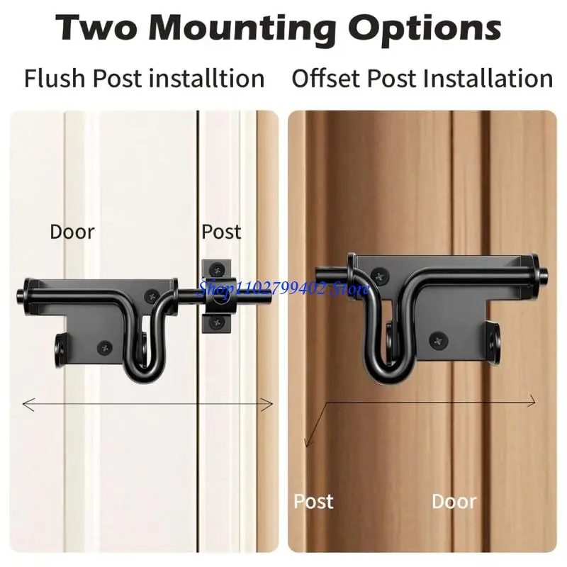 547F قفل لولبي منزلق قوي مصنوع من الفولاذ المقاوم للصدأ للمداخل الداخلية #5