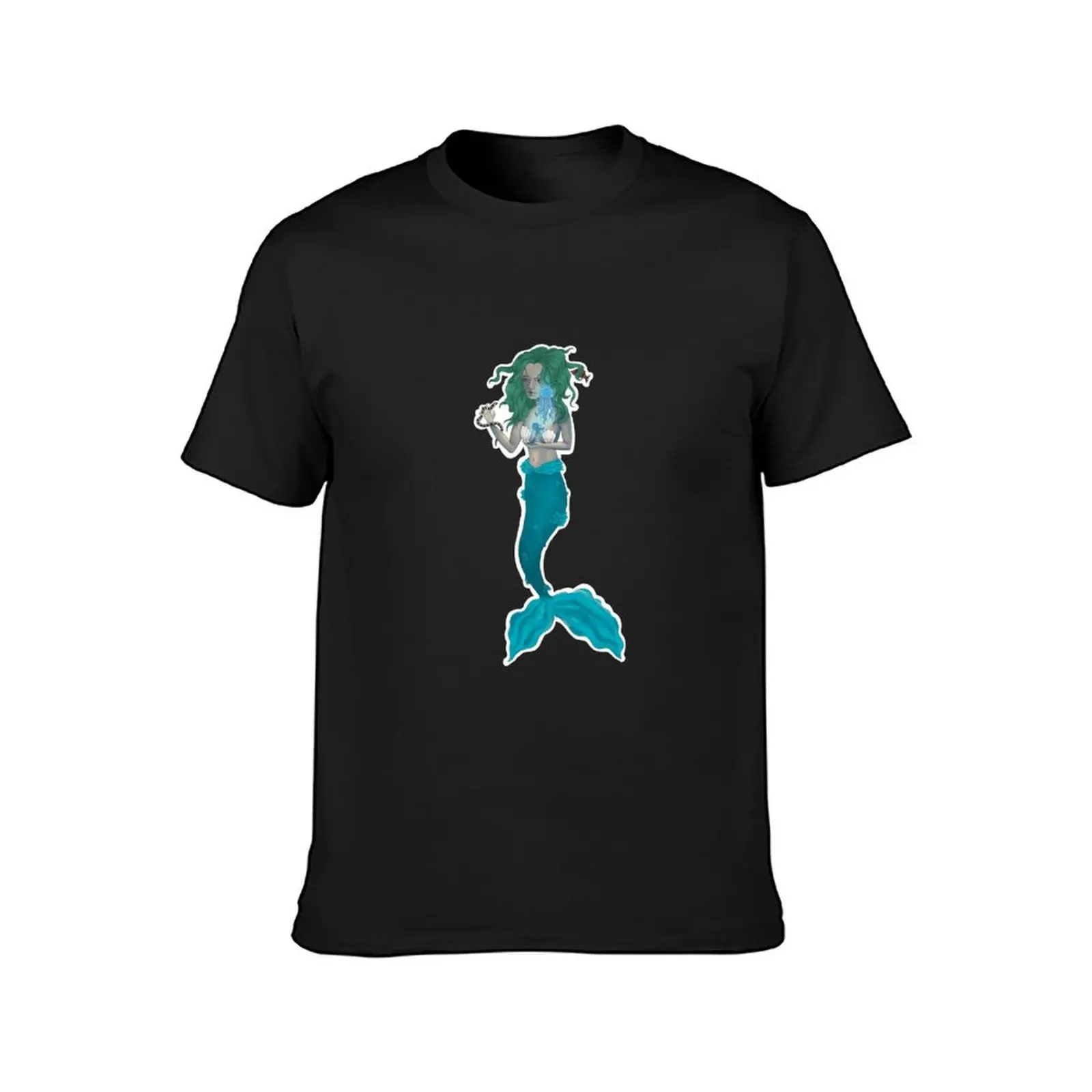 Mermaid and Friends T-Shirt summer top blanks plus sizes Men's t-shirts