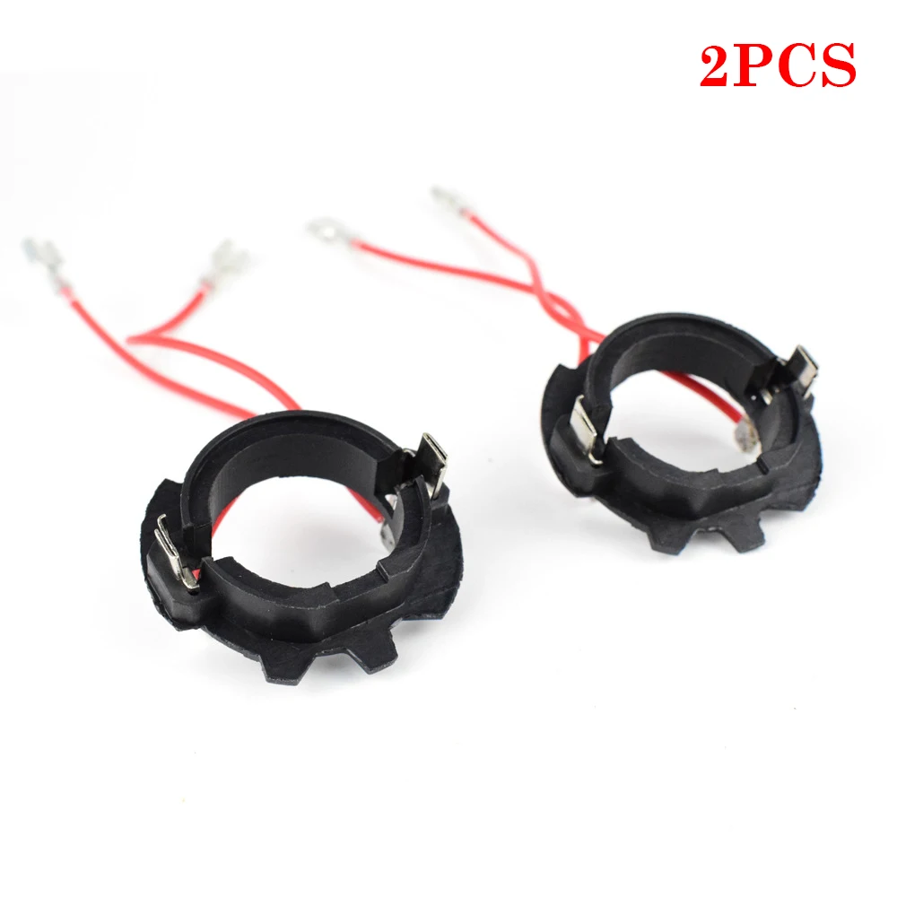 2pcs Car Lights Accessories H7 LED Headlight Bulb Low Beam Retainer LED Base Holder Bulb Clip Head Light for VW Golf 5 MK5 Jetta