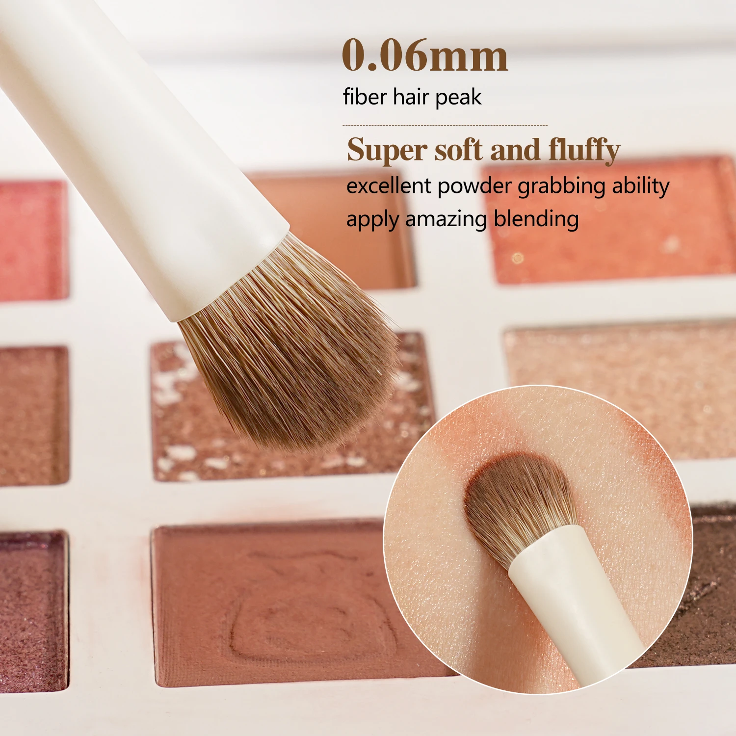 BEILI 15 szt. Beżowe, wysokiej jakości syntetyczne pędzle do makijażu, zestaw do podkładu, korektora, cieni do powiek, eyelinera, różu, blendowania i rozświetlania.