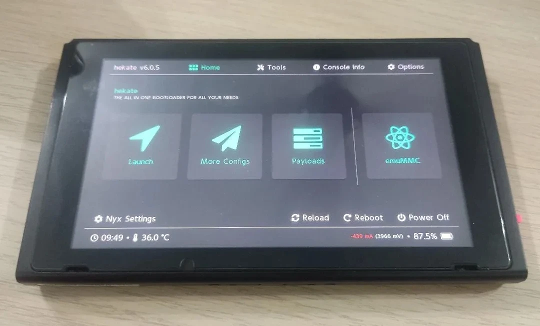 Sistema duplo N Switch Chip modificado fly Game Console apenas tablet portátil sem proibição