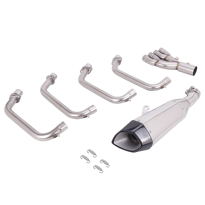 Ninja ZX4R For Kawasaki ZX4RR ZX25R 2023-2026 Motorcycle Whole Exhaust System Header Link Pipe Slip On Muffler Carbon Tip