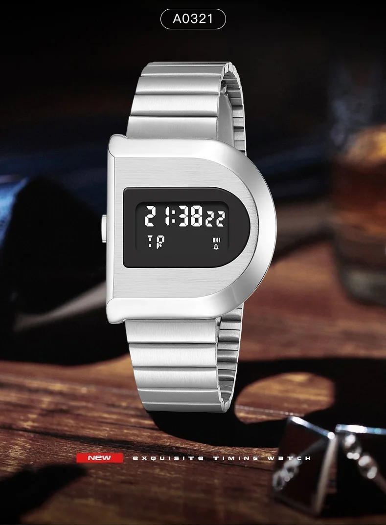 2026 New Watch 1970s-Modern Retro-"Code-D": Water Resistant 30M, Wrist Fit 135-205mm (5.3-8.0in)