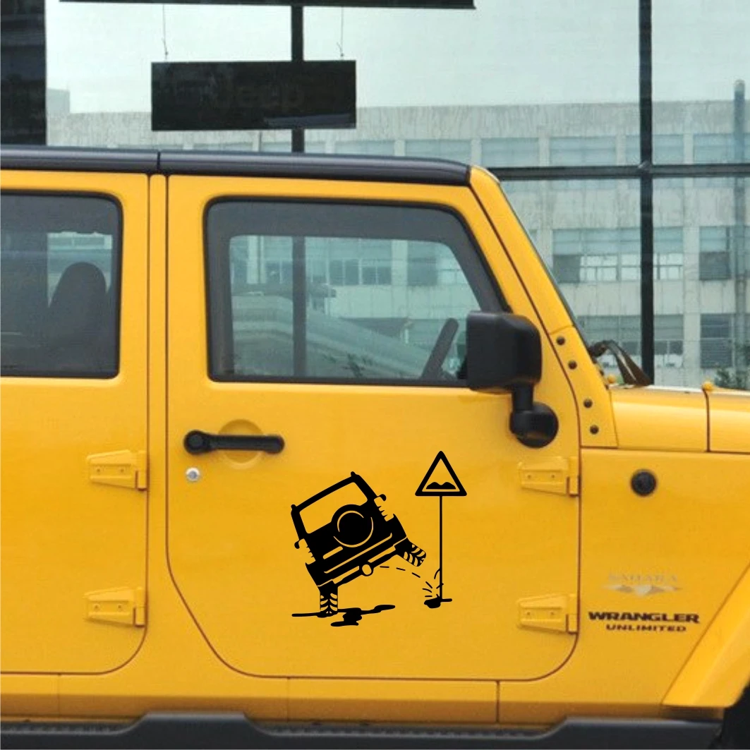 

Funny SUV Is Peeing Car Sticker Automobiles Motorcycles Exterior Accessories Vinyl Decals for Toyota Honda Lada Vw Bmw Audi Jeep