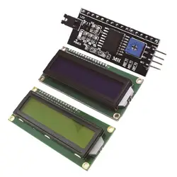 1 P?s/lote m��dulo LCD tela Verde Azul IIC/LCD1602 I2C 1602 para For UNO r3 mega2560 arduino 1602 LCD