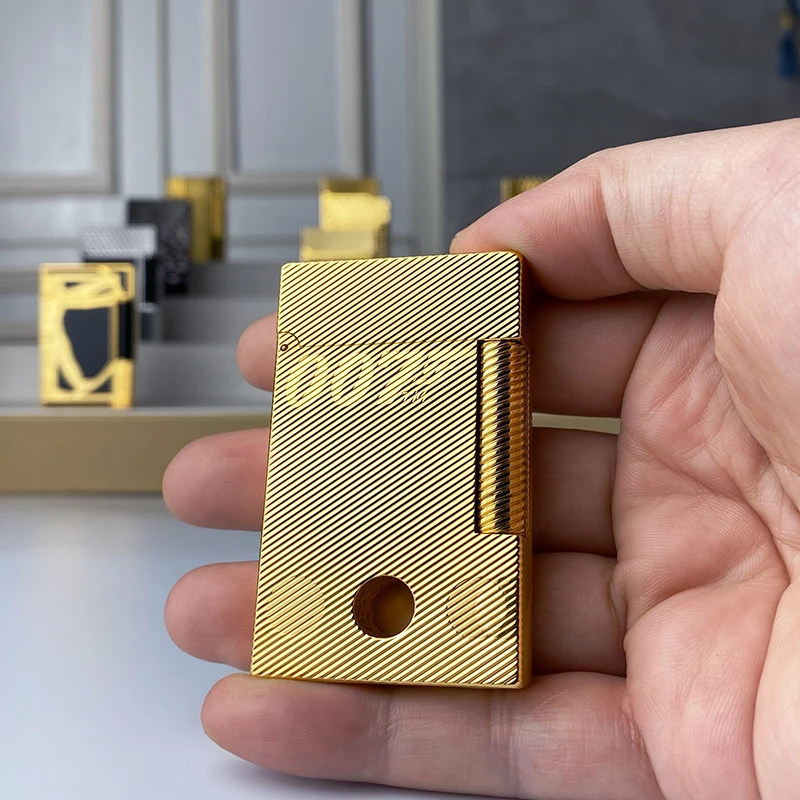 

New commemorative edition single and double flame luxury lighter Ping Sound natural paint cigarette smoking butane lighter 18023