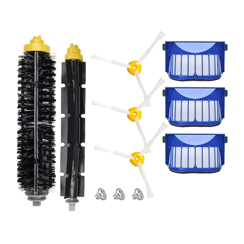 Escova de substituição do filtro para Roomba série 600, aspirador acessórios, ajuste perfeito, ampla compatibilidade, fácil desmontagem