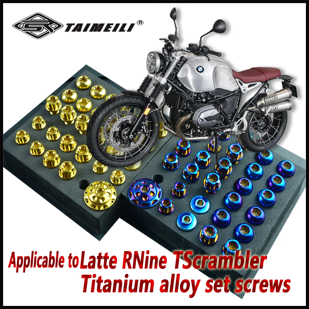 TAIMEILI  titanium alloy motorcycle bolts are suitable for BMW Latte RNine TScrambler modification screw repair # 2