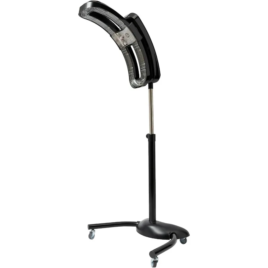 

Отдельно стоящий салонный фен с поворотным роликом, вращающимся основанием, регулируемый угол, инфракрасный фен для укладки, время температуры