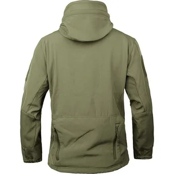 Men's Hooded Casual Military Outdoor Utility Jacket Fashion Sharkskin Soft-Shell Tactical Waterproof Combat Bomber Jacket 3