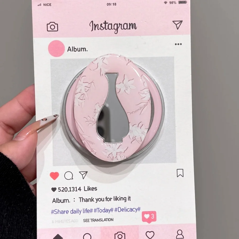 

Корейская милая ваза-зеркало для Magsafe Grip Talk, магнитная подставка для телефона Griptok Grip Tok, аксессуары для iPhone, магнитный держатель, кольцо