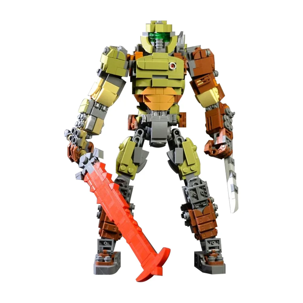 Gobricks MOC Movie Creativity Mech Slayer Building Blocks Model Eternal soldier Bricks diy Assembled Toy for Children Gift