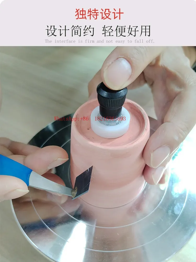 2026GOOD Ceramic Trimming Tool Positioning Center Point Assistant Ceramic Blank Synchronous Rotation Hand Guard Trimmer