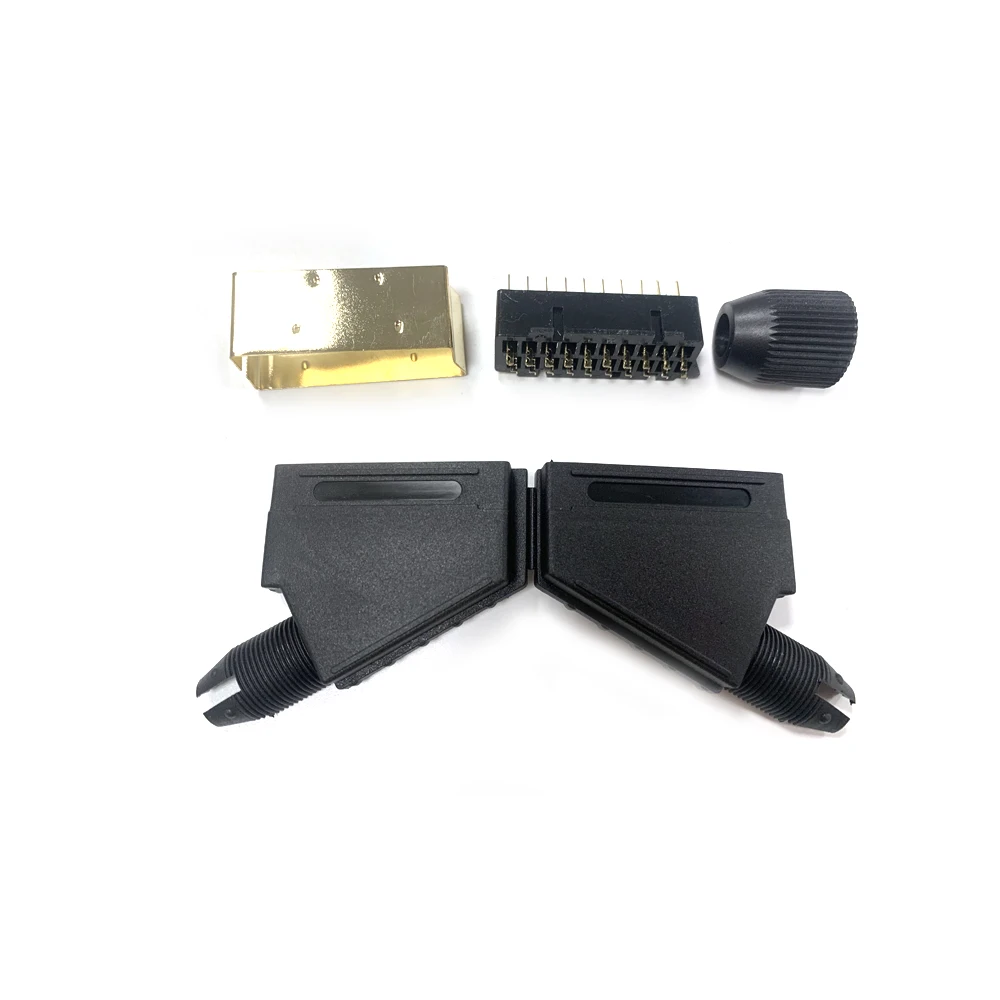 

50PCS Gold pins Scart JP21 plug 21 pin male connector Connect Port Socket Interface Connector slot for S-N-E-S AV cable