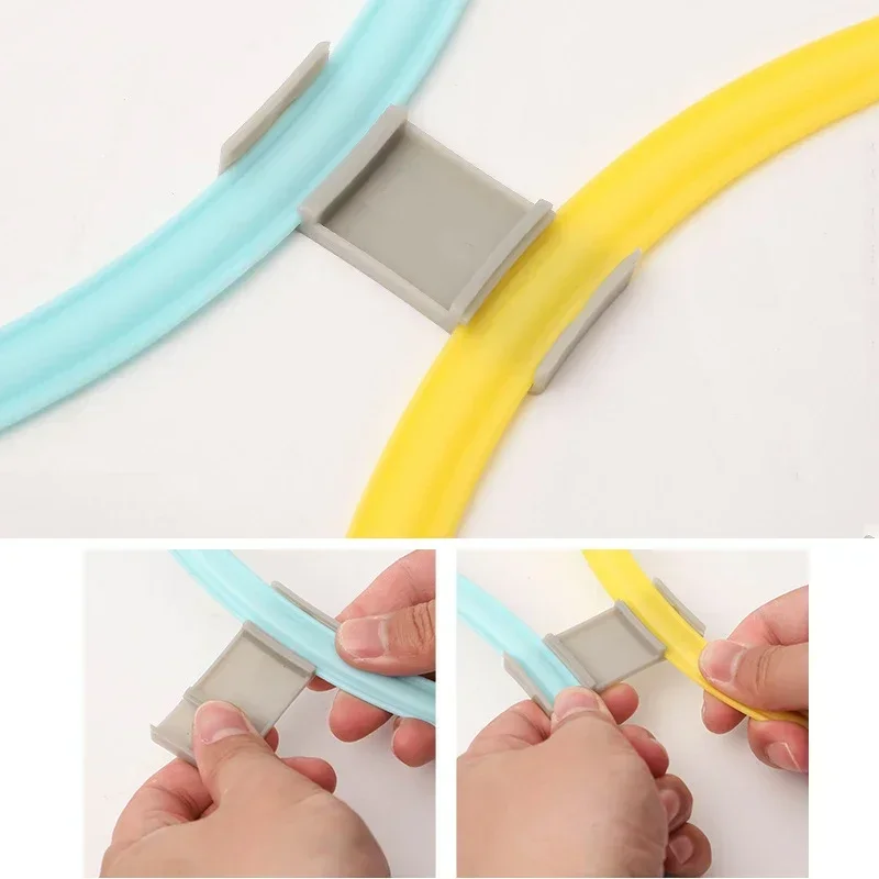 Nouveaux enfants en plein air drôle formation physique Sport jouets treillis saut anneau ensemble jeu 10 cerceaux 10 connecteurs pour jouer au parc garçons filles