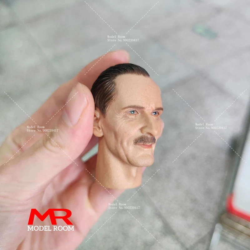 1/6 Scale WWII British Army Bernard Law Montgomery Head Sculpt Male Soldier Head Carving Model Fit 12'' Action Figure Body