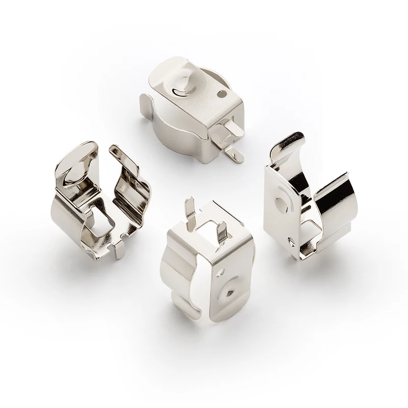 Metal Stamping 1/2AA, AA Battery Clip THM DIP AA , CR2 Battery Holder BC-9201-NI