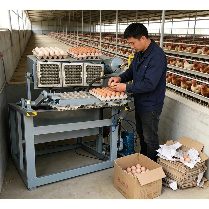 Multipurpose Paper Pulp Molding Machine Egg Tray Making Machine Cake Tray Forming Equipment for Food Packaging - view 5