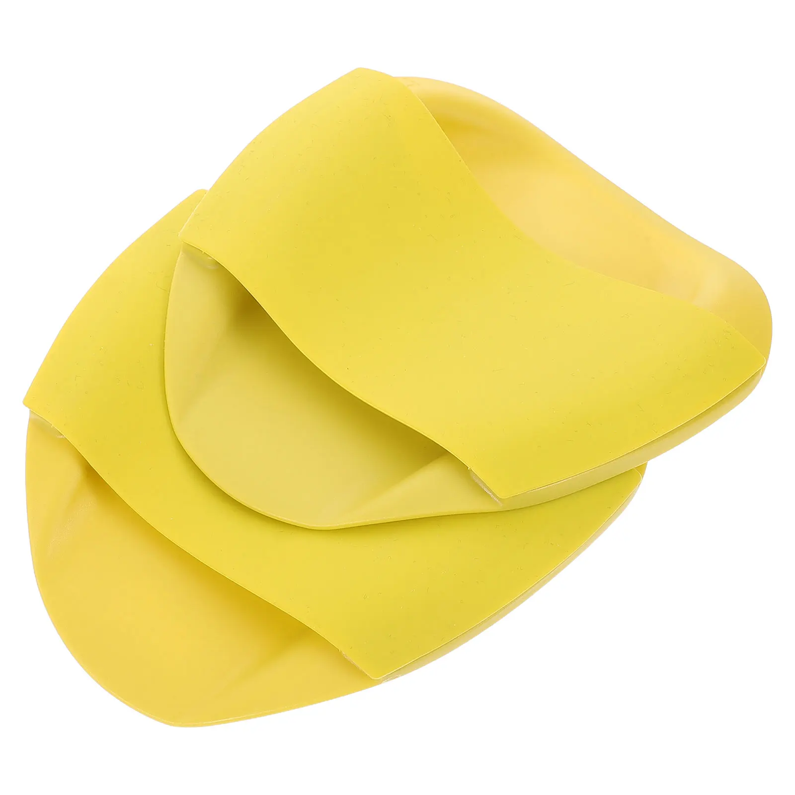 

2 Pcs Straight Hair Teenager Swimming Webbing Silica Gel Training Paddles