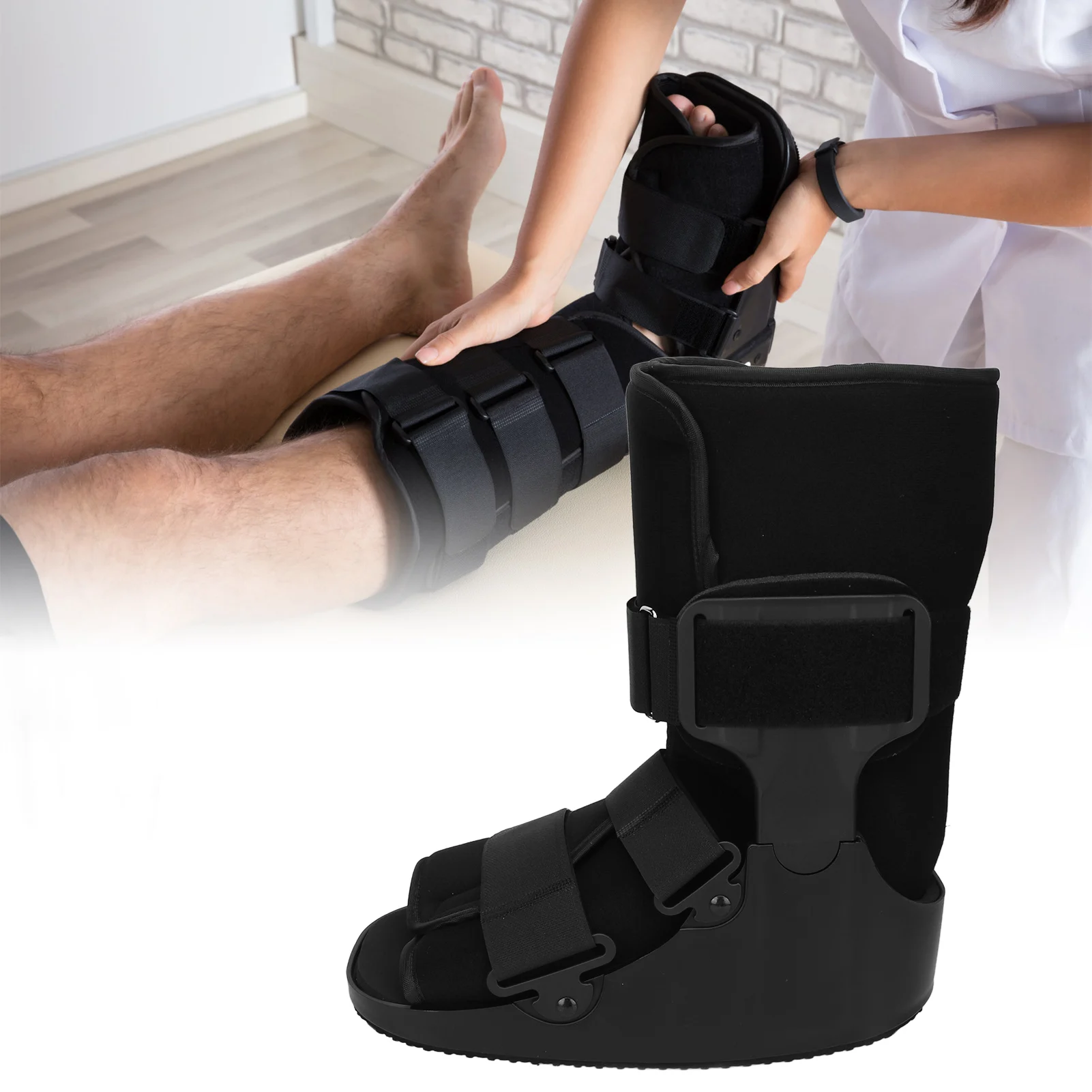 

Brace Ankle Brace Firm Fixing Breathable Ankle Support Walking Boot for Recovery Treatment Support Brace Walker Boot