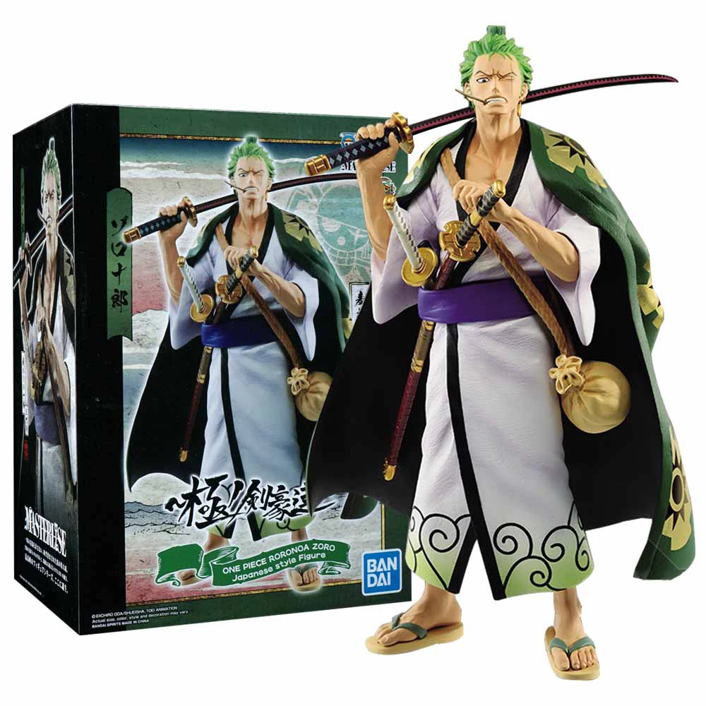 

26CM Anime One Piece Roronoa Zoro Figure Kyoku no Kengou Tachi Masterlise Juurou Wano Model Toy Gift Collection Action Figure