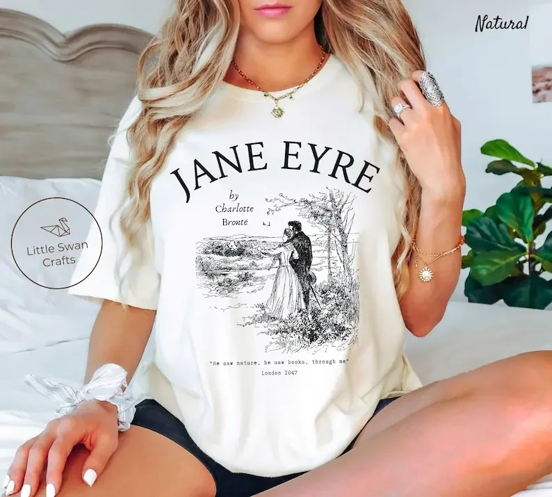 Jane Eyre Shirt, Classic Novel Tee, Literature Clothes, Bookish Gift, English Literature T-shirt