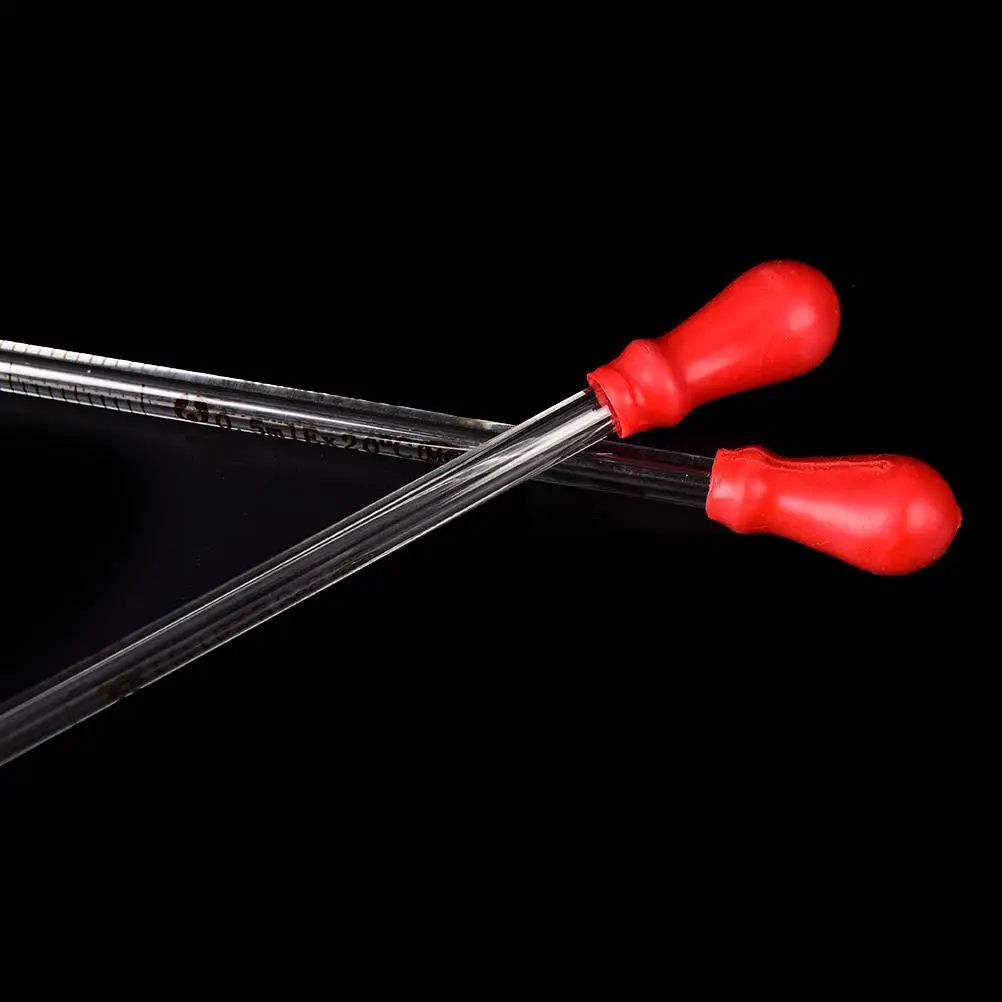 1pc Glass Graduated Pipette Rubber Bulb Lab School Experiment Dropper Dispensin 0.5ml 1ml 2ml 3ml 5ml Tools