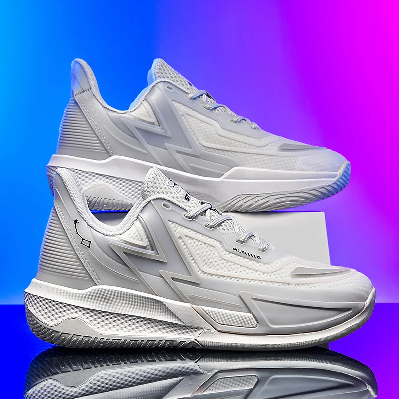 

Men Basketball Shoes Autumn Practical Wear Resistant Breathable Soft Flat Sports Shoes New Anti Slip Training Basketball Boots