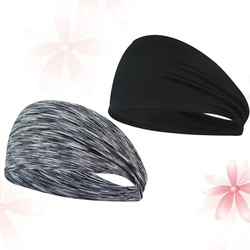 2 pièces bandeaux respirants haute qualité Fitness bandeau pour l'aérobic Jogging danse activités de plein air hommes femmes Yoga course