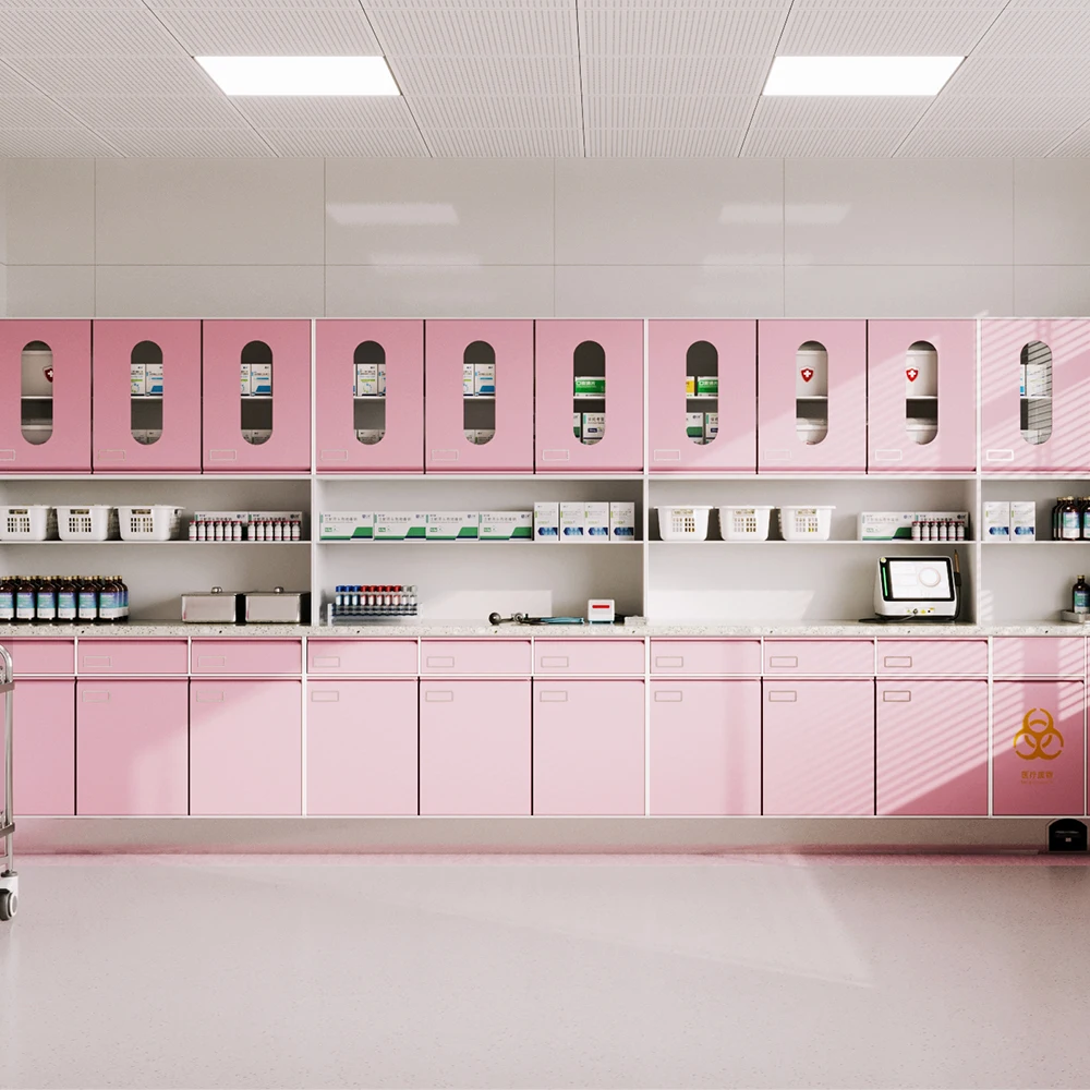 2025 خزائن غرفة العمليات الطبية للمستشفى ذات التصميم الحديث وخزائن الأدوية المدرسية للبيع